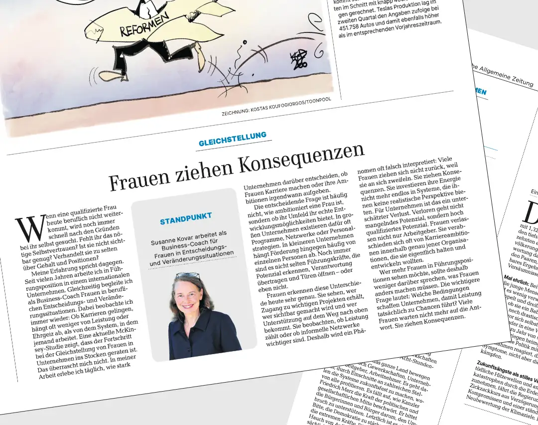 „Frauen ziehen Konsequenzen“